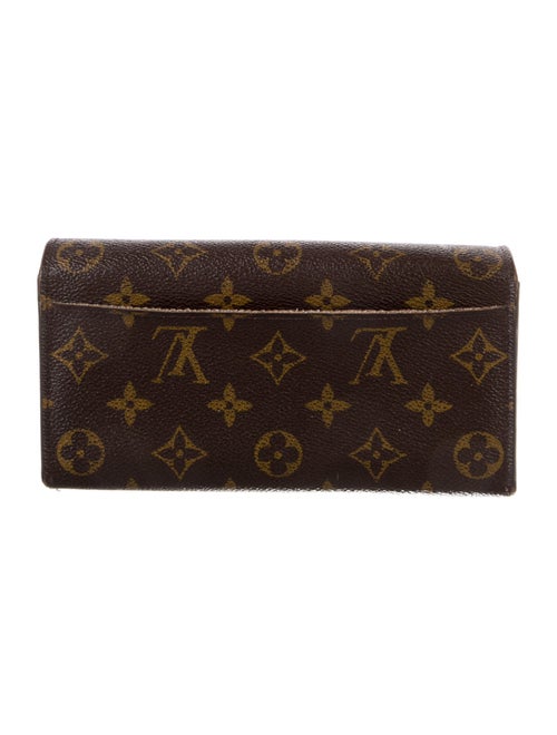 Louis Vuitton LV Monogram Coated Canvas Sarah Wallet