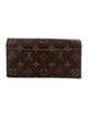 Louis Vuitton LV Monogram Coated Canvas Sarah Wallet