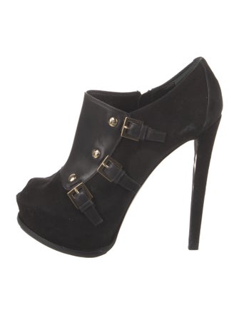 Louis Vuitton LV Monogram Suede Pumps