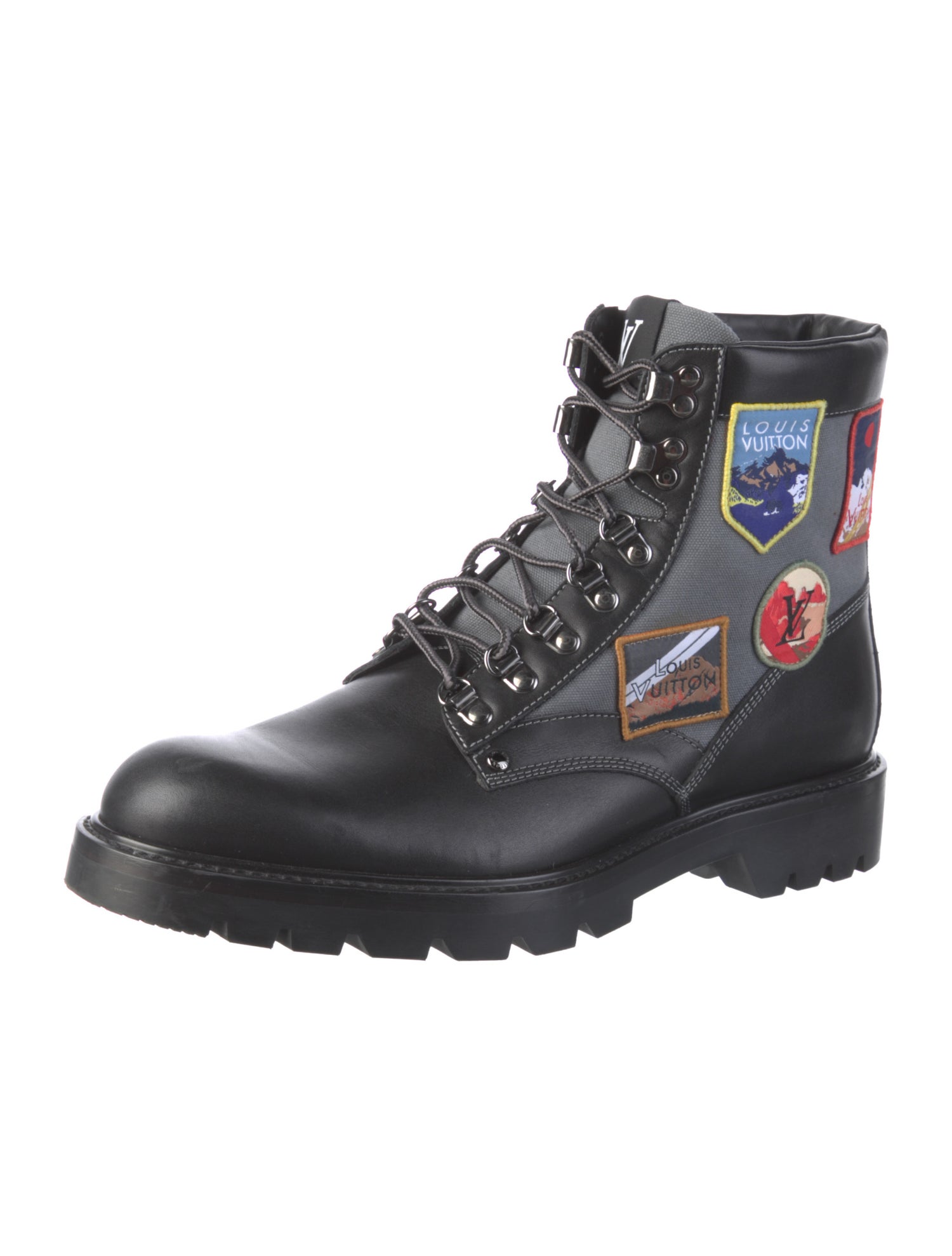 Louis Vuitton 2018 Leather Combat Boots