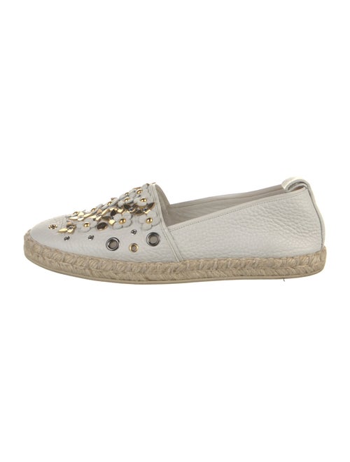 Louis Vuitton Leather Studded Accents Espadrilles