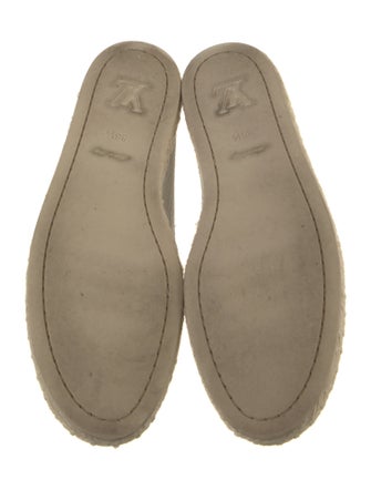 Louis Vuitton Leather Studded Accents Espadrilles