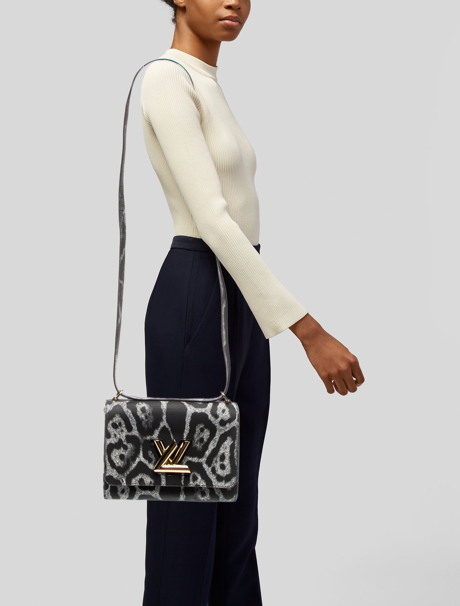 Louis Vuitton Leather Wild Animal Twist MM