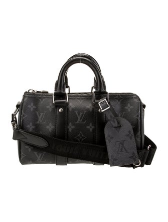 Louis Vuitton Monogram Eclipse Keepall Bandouliere 25