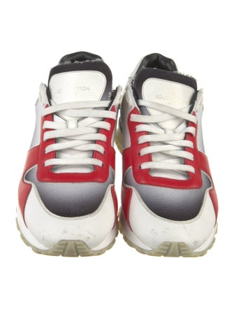 Louis Vuitton Leather Colorblock Pattern Sneakers