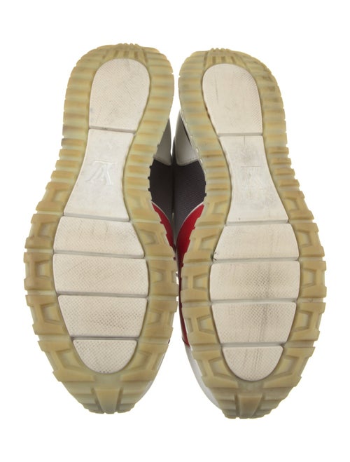 Louis Vuitton Leather Colorblock Pattern Sneakers