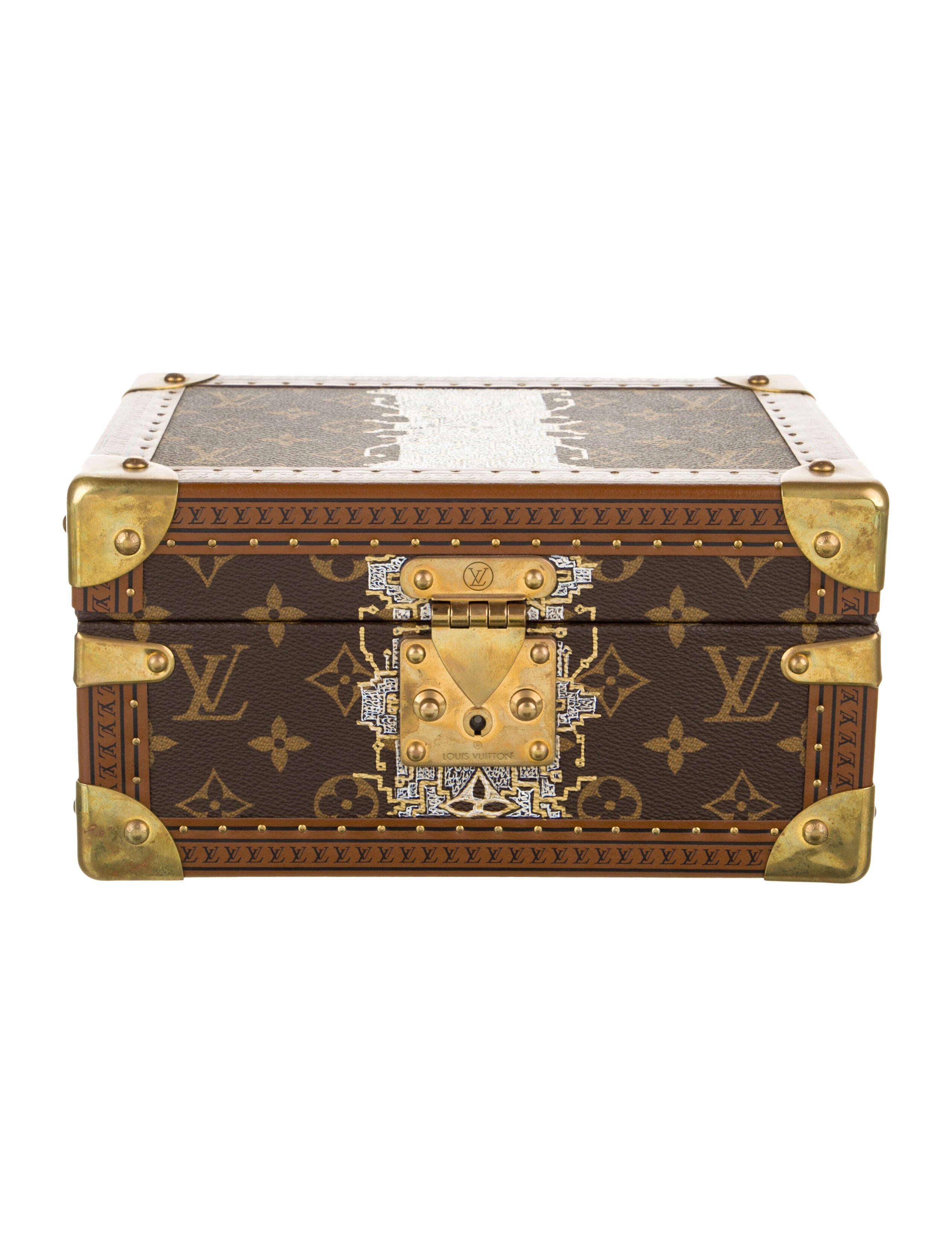 Louis Vuitton Custom Painted Monogram Coffret Tresor 24