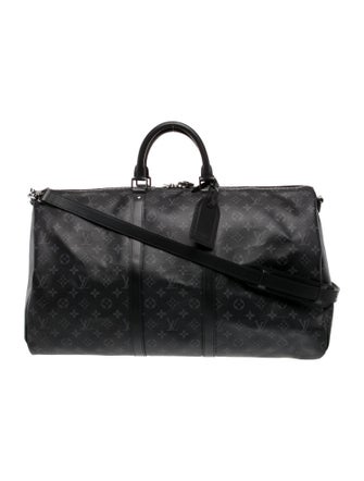 Louis Vuitton Monogram Eclipse Keepall Bandouliere 55