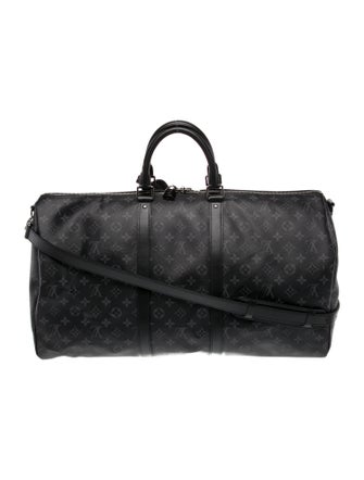 Louis Vuitton Monogram Eclipse Keepall Bandouliere 55