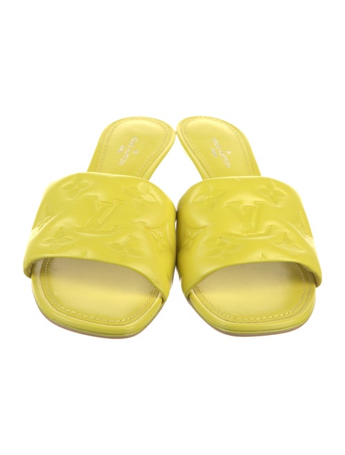 Louis Vuitton LV Monogram Leather Slides