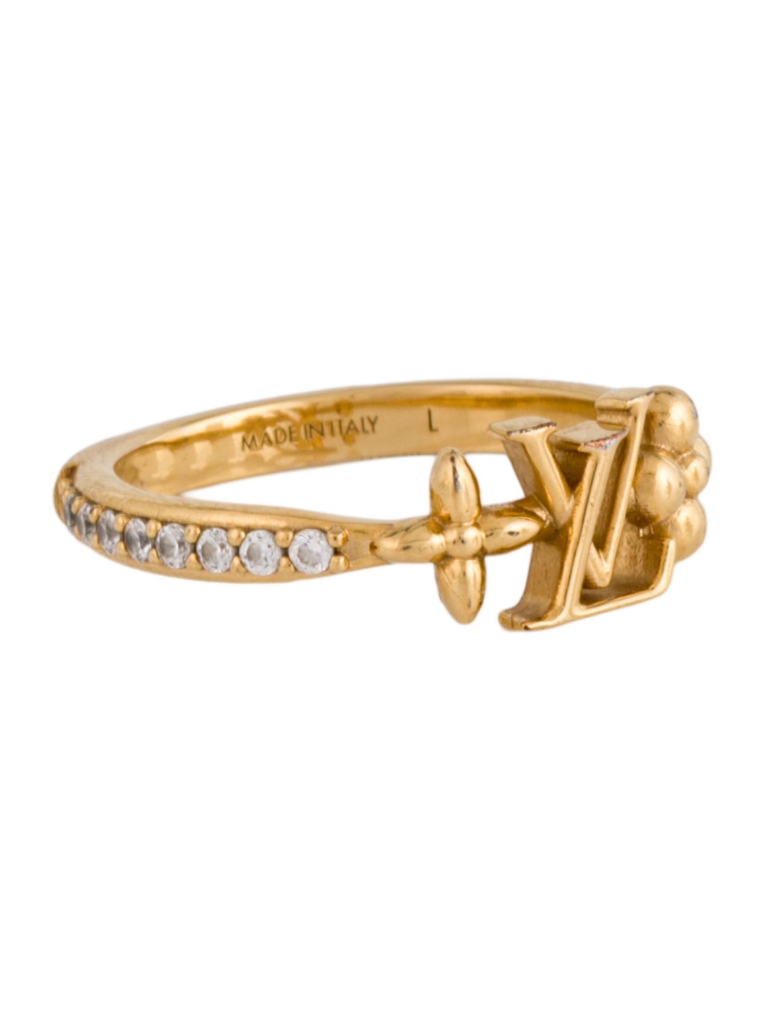 Louis Vuitton Crystal LV Iconic Ring