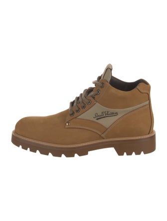 Louis Vuitton Suede Lace-Up Boots