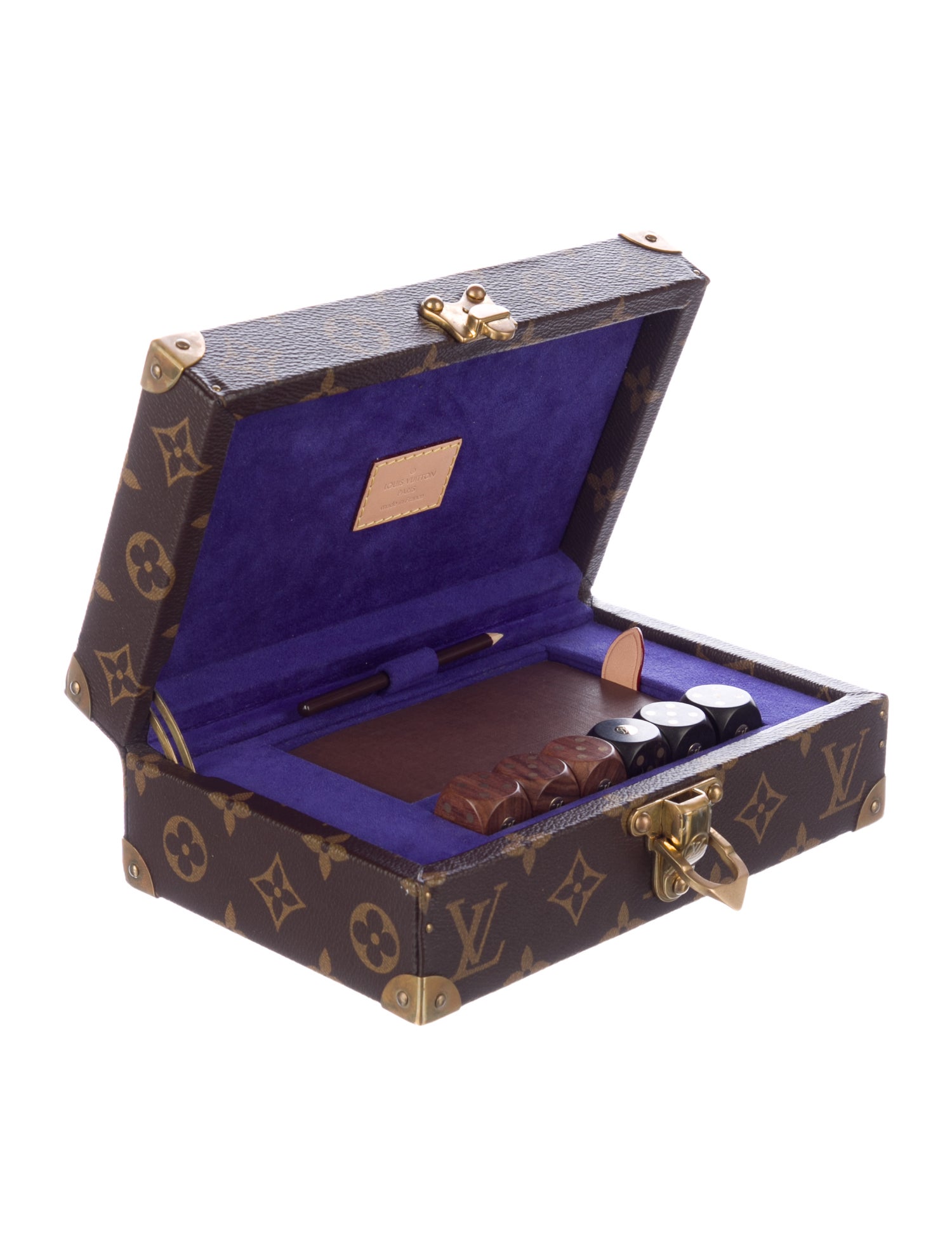 Louis Vuitton Monogram Coffret Polyvalent Trunk Dice Set
