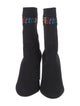 Louis Vuitton Embroidered Accent Sock Boots