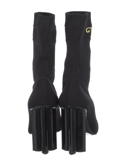 Louis Vuitton Embroidered Accent Sock Boots