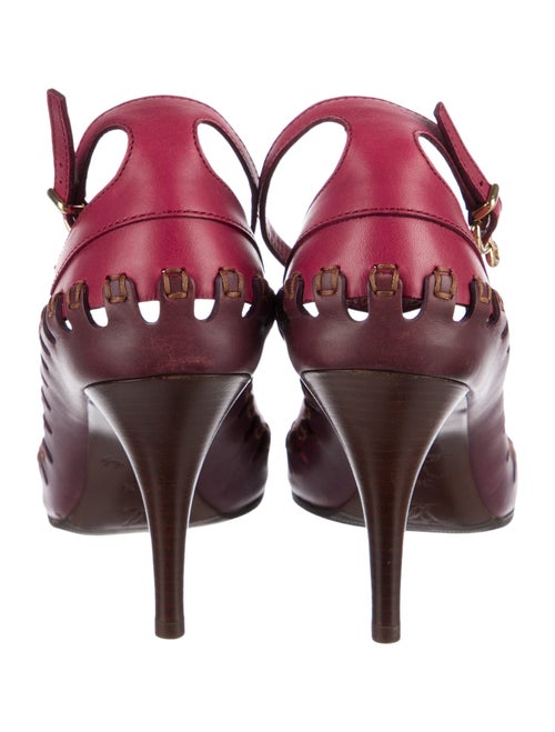 Louis Vuitton Leather Colorblock Pattern Pumps
