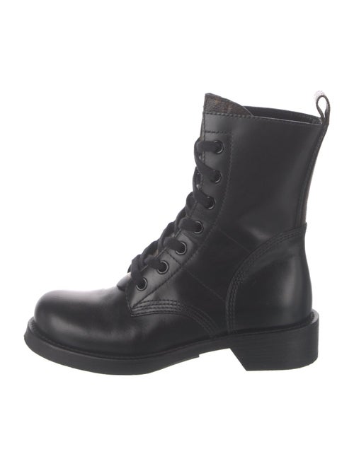 Louis Vuitton LV Monogram Leather Combat Boots