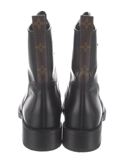 Louis Vuitton LV Monogram Leather Combat Boots