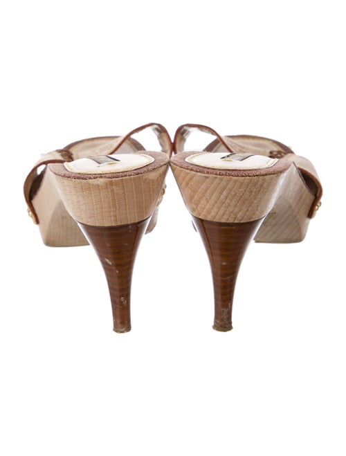 Louis Vuitton Signature Logo Leather Slides