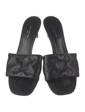 Louis Vuitton LV Monogram Leather Slides