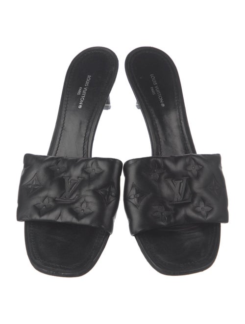 Louis Vuitton LV Monogram Leather Slides