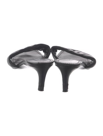 Louis Vuitton LV Monogram Leather Slides