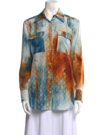 Louis Vuitton 2024 Silk Button-Up Top