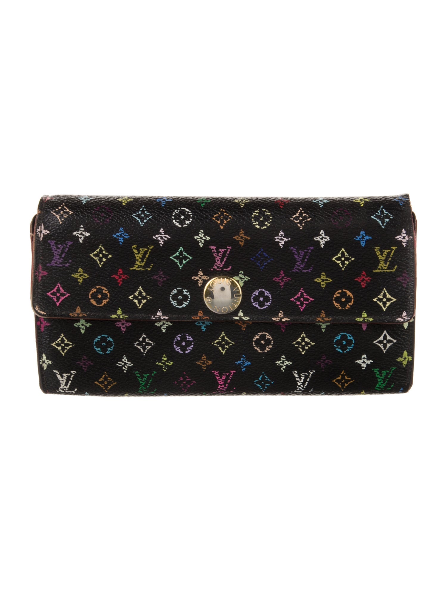 Louis Vuitton 2009 Multicolore Monogram Pattern Sarah Wallet