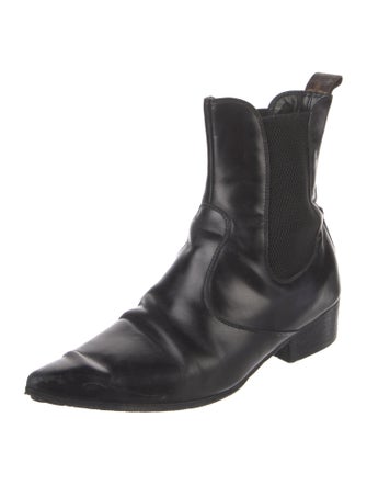 Louis Vuitton Monogram Idylle Pattern Leather Chelsea Boots