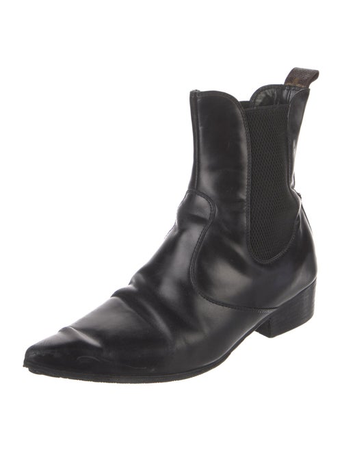 Louis Vuitton Monogram Idylle Pattern Leather Chelsea Boots