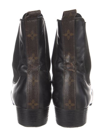 Louis Vuitton Monogram Idylle Pattern Leather Chelsea Boots