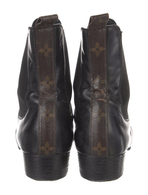 Louis Vuitton Monogram Idylle Pattern Leather Chelsea Boots