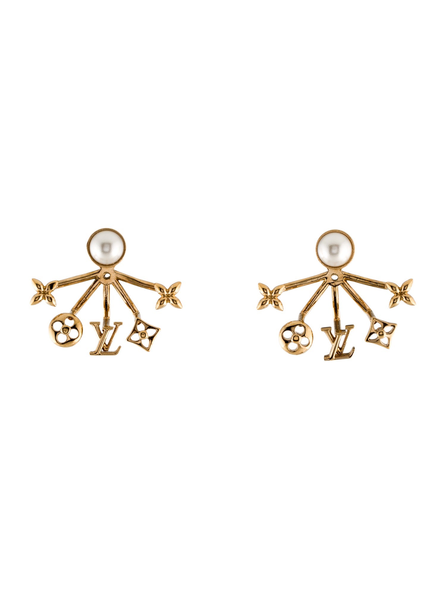 Louis Vuitton Faux Pearl Cruiser Earrings