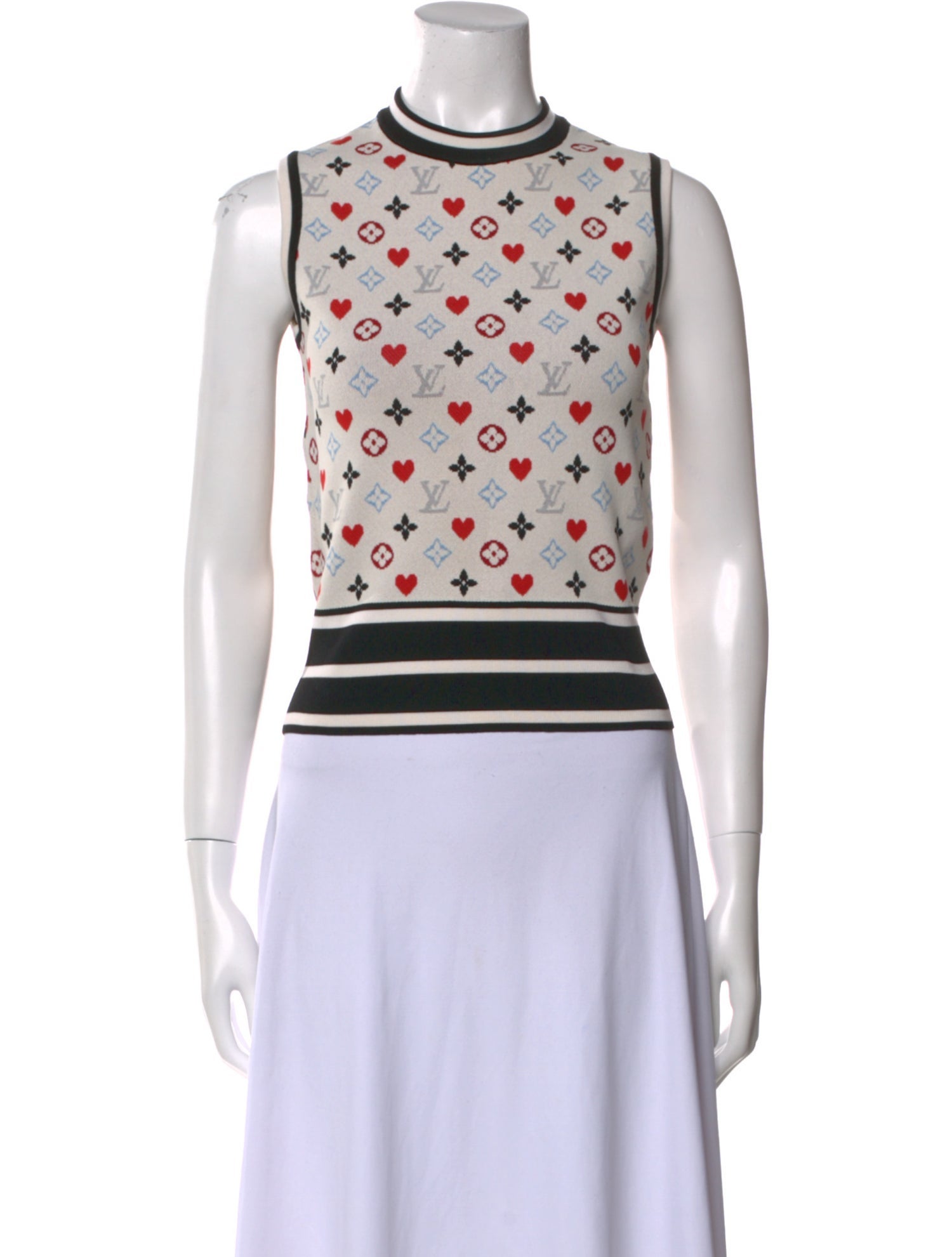 Louis Vuitton 2021 Printed Crop Top