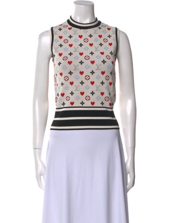 Louis Vuitton 2021 Printed Crop Top