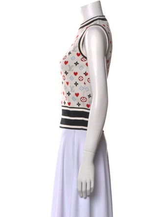 Louis Vuitton 2021 Printed Crop Top