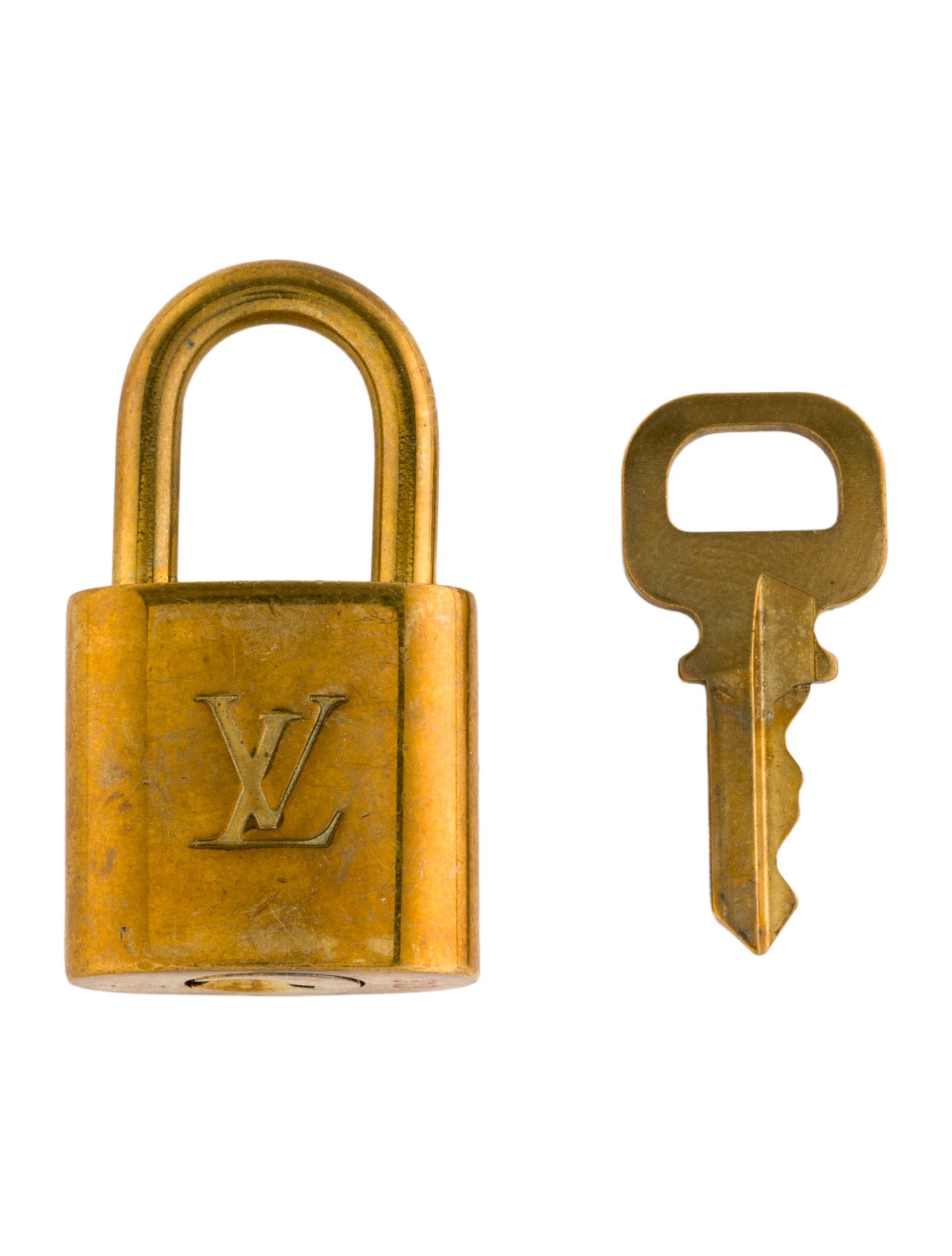Louis Vuitton Brass Lock & Key Set