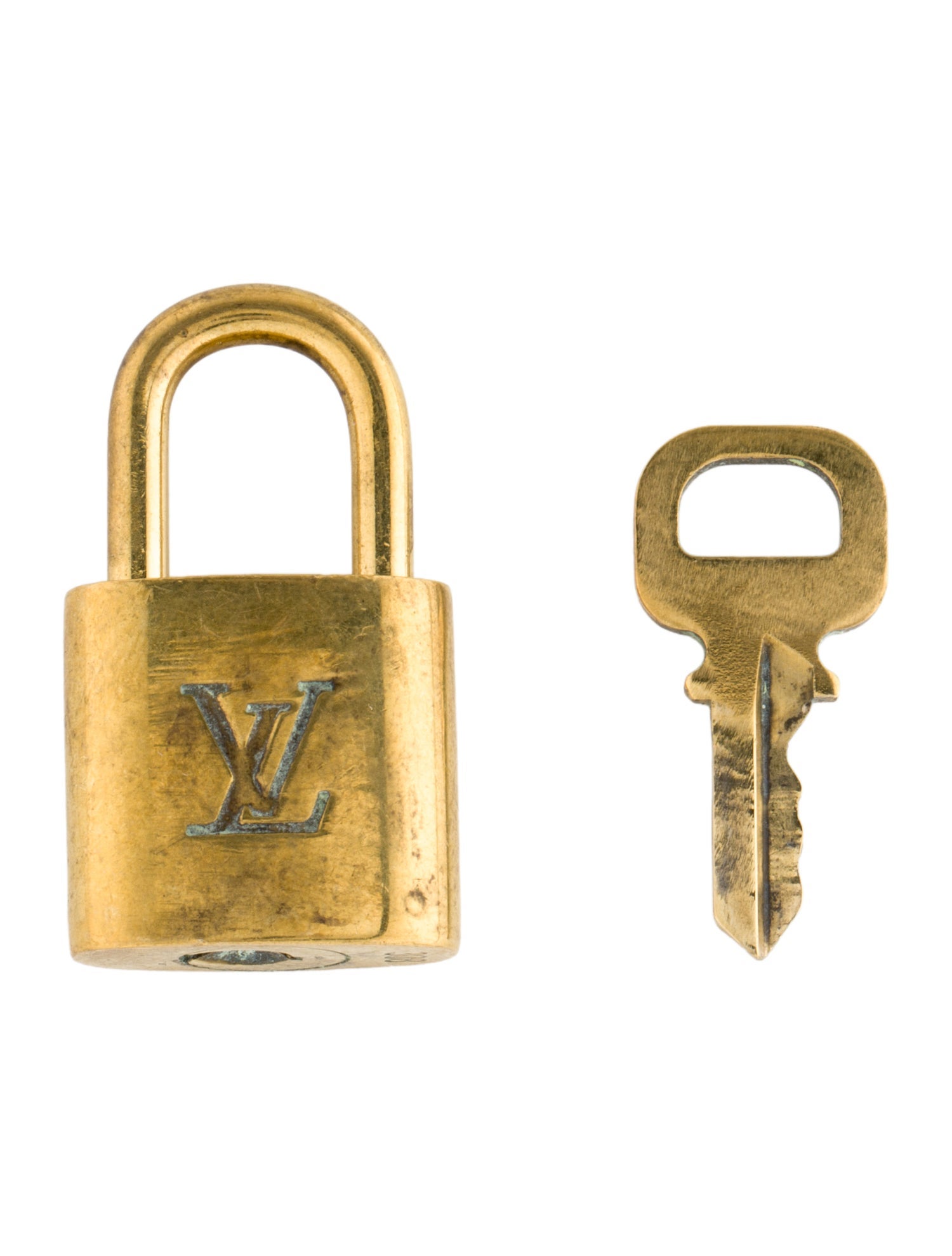 Louis Vuitton Brass Lock & Key Set