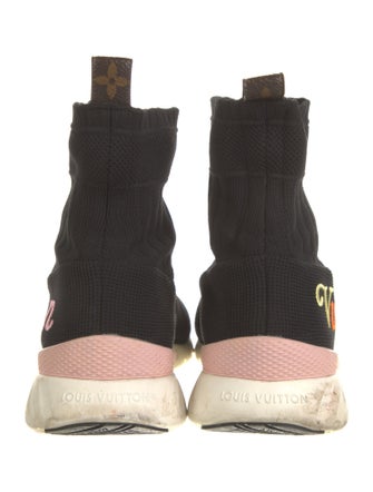 Louis Vuitton Embroidered Accent Sock Sneakers