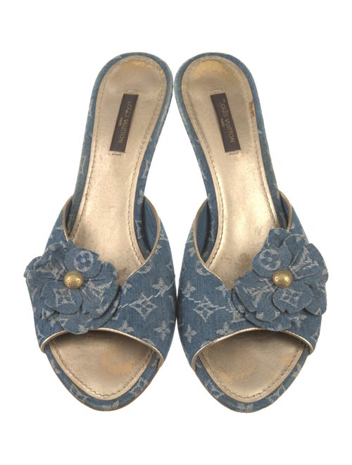 Louis Vuitton LV Monogram Denim Slides