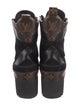 Louis Vuitton LV Monogram Suede Combat Boots