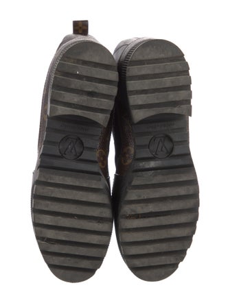 Louis Vuitton LV Monogram Suede Combat Boots