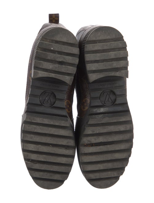 Louis Vuitton LV Monogram Suede Combat Boots