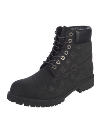 Louis Vuitton LV Monogram Suede Hiking Boots