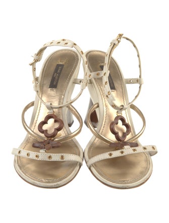 Louis Vuitton LV Monogram Leather Gladiator Sandals