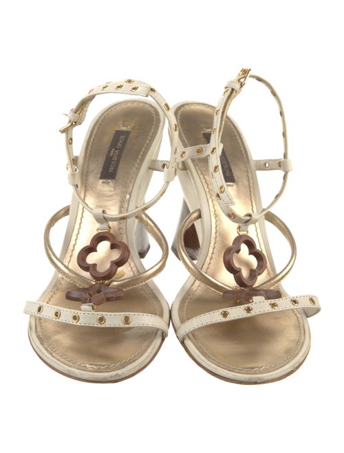 Louis Vuitton LV Monogram Leather Gladiator Sandals