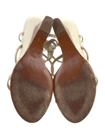 Louis Vuitton LV Monogram Leather Gladiator Sandals