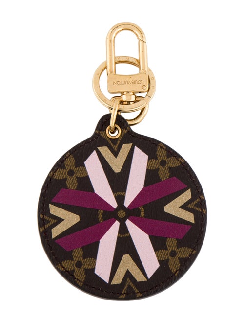 Louis Vuitton Monogram Illustre Multi V Key Holder and Bag Charm