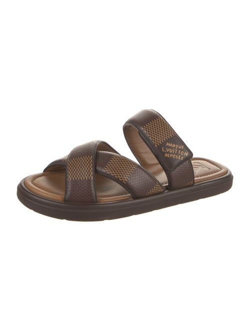 Louis Vuitton Leather Patterned Slides