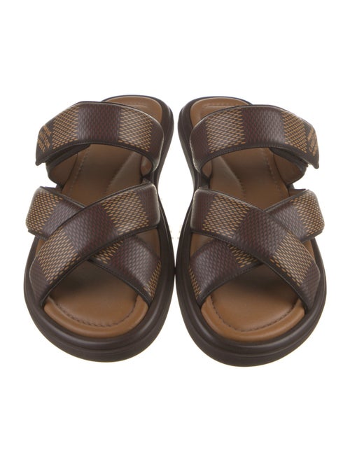 Louis Vuitton Leather Patterned Slides